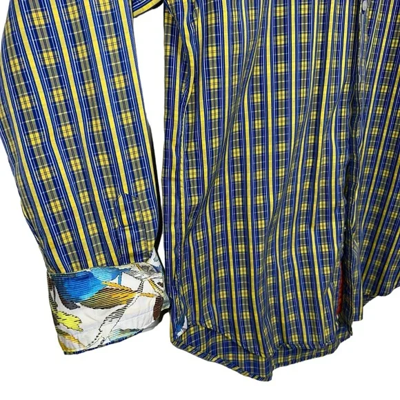 Robert Graham 100% Cotton Plaid Long Sleeve Button Down Shirt Size Extra Large - Picture 9 of 14